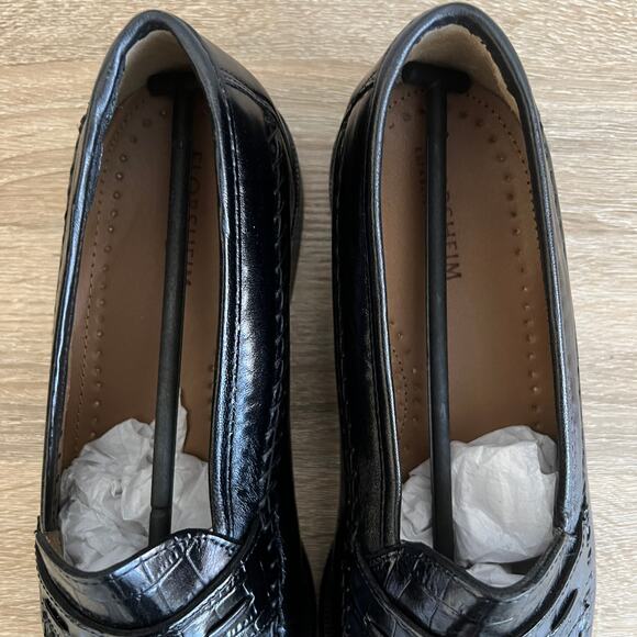 Florsheim Pisa Tassel Moc Toe Leather Loafer Slip On Dress Shoe 7.5 D NIB Black - Picture 4 of 10